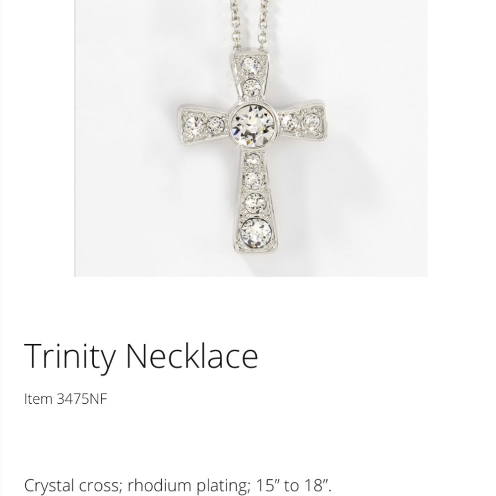 Touchstone crystal by Swarovski Trinity Necklace